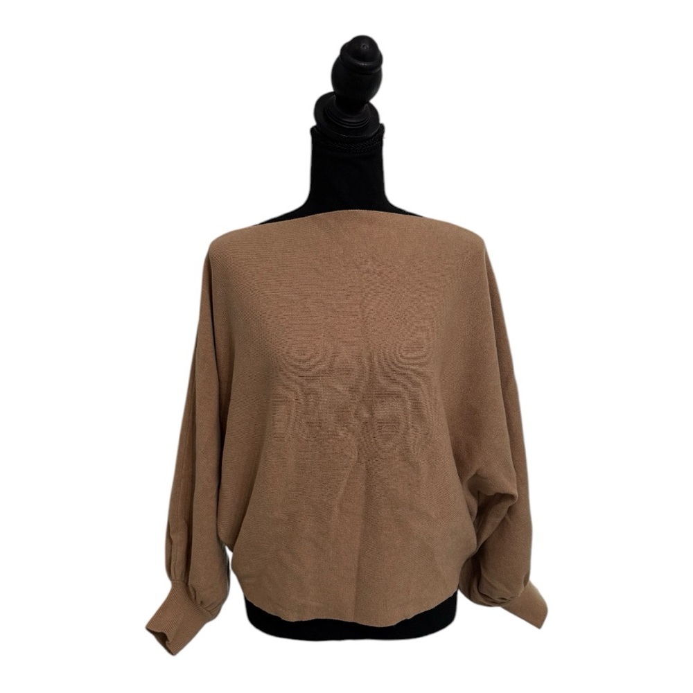 Tan Batwing Sweater